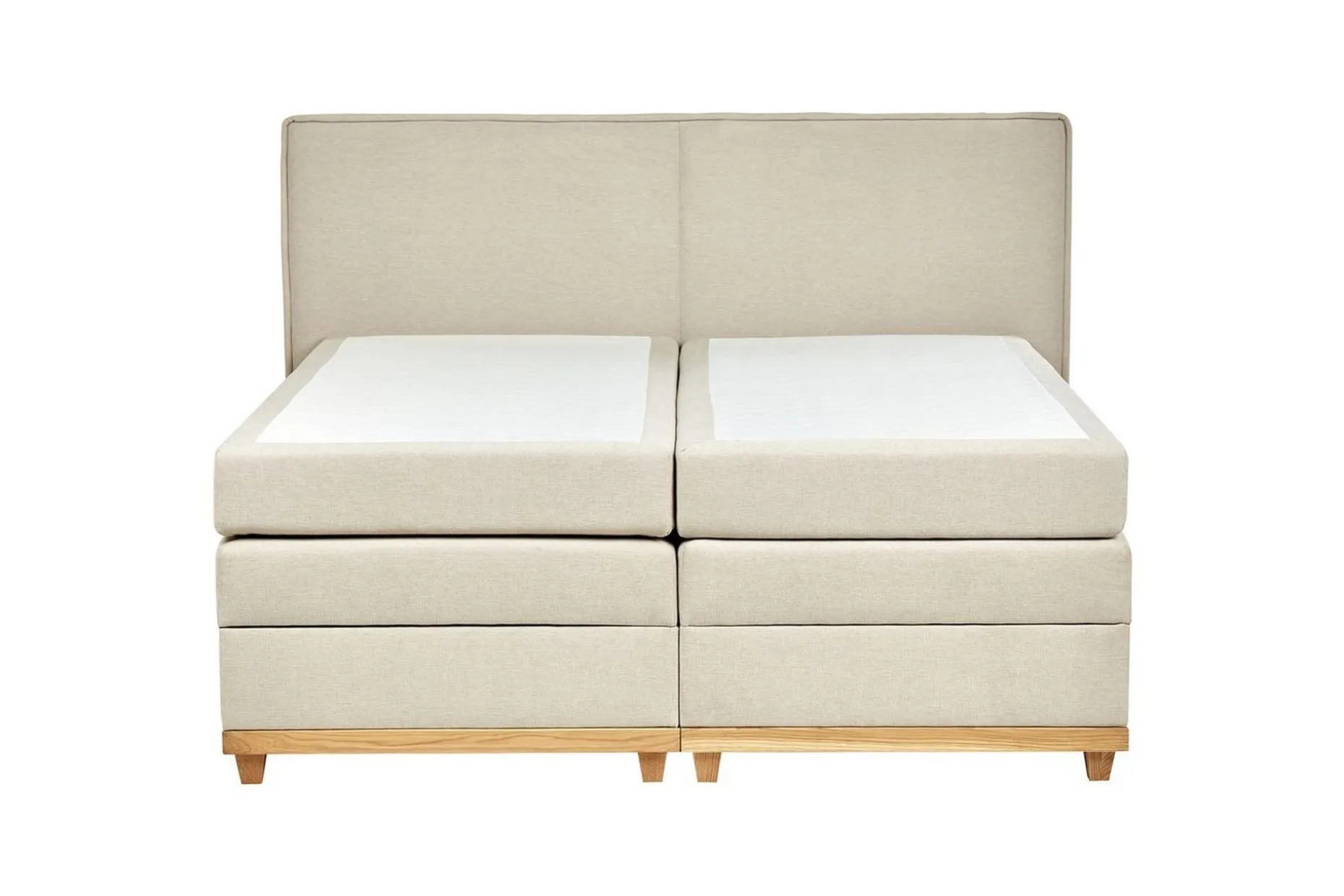 Kontinentalsäng Dynasty Beige-Ljust Trä, 180x200 cm