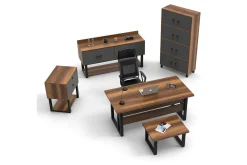 Kontorsmöbelset Mono 11 Barock / Antracit