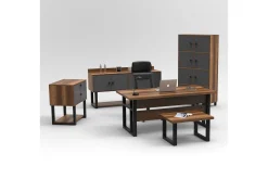 Kontorsmöbelset Mono 11 Barock / Antracit