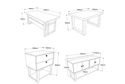 Kontorsmöbelset Mono 11 Barock / Antracit
