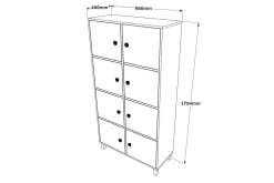 Kontorsmöbelset Mono 11 Barock / Antracit