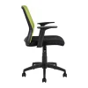 Kontorstol Alpha 60x55xh875-95 cm Svart Grönt