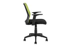 Kontorstol Alpha 60x55xh875-95 cm Svart Grönt