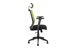 Kontorstol Bravo 62x53xh107-1145 cm Svart Grönt