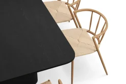 Kopparbo Matbord 200-260 cm Förlängningsbart med 8 Winston Matstolar