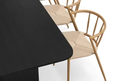 Kopparbo Matbord 180-240 cm Förlängningsbart med 6 Winston Matstolar