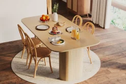 Kopparbo Matbord Ljust trä Rektangulärt 200 cm