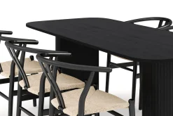 Kopparbo Matgrupp 200 cm med 6 Dastoori Matstolar