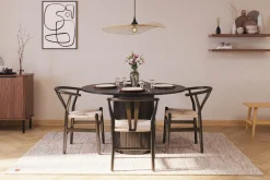 Kopparbo Matgrupp förlängningsbart 130-180 cm Rund med 4 Dastoori Matstol - 2220067-4,2229282-1
