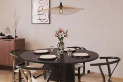 Kopparbo Matgrupp förlängningsbart 130-180 cm Rund med 4 Dastoori Matstol - 2220067-4,2229282-1