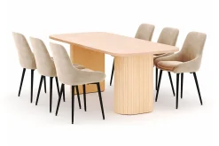 Kopparbo Matgrupp 200x90cm med 6 Alsarp Matstolar
