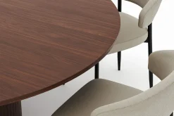 Kopparbo Runt Matbord 180 cm med 6 Sawako Stolar