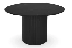 Kopparbo Runt Matbord 130 cm Förlängningsbart med 4 Gemmiano Stolar