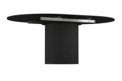 Kopparbo Runt Matbord 130 cm Förlängningsbar med illäggsskiva