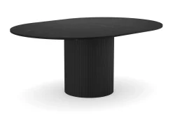 Kopparbo Runt Matbord 130 cm Förlängningsbar med illäggsskiva