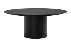 Kopparbo Runt Stort Matbord 180 cm med 4 Sawako Stolar
