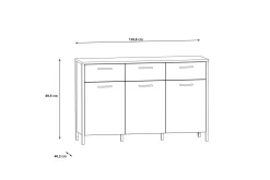 Koufalia Sideboard 40x140 cm