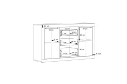 Kranea Sideboard 41x143 cm