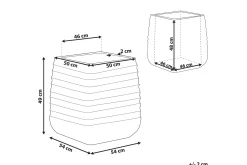 Kruka 50 x 50 x 49 cm svart PARIKIA
