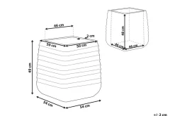 Kruka 50 x 50 x 49 cm svart PARIKIA