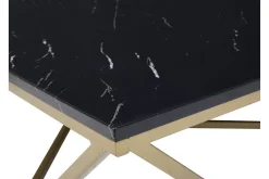 Kubsch Soffbord Svart Marmormönster