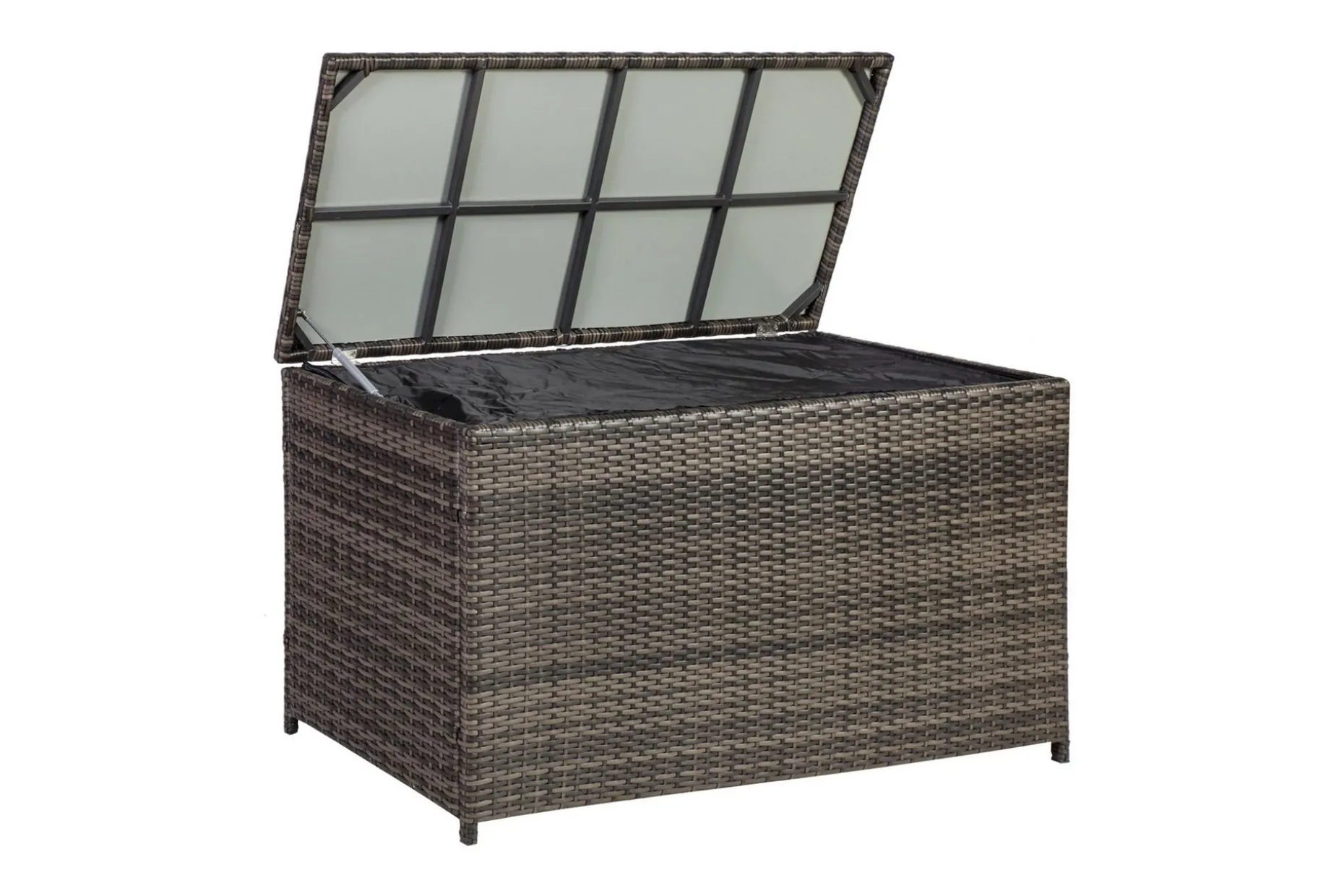 Kuddbox WICKER 122x52xH62cm brun