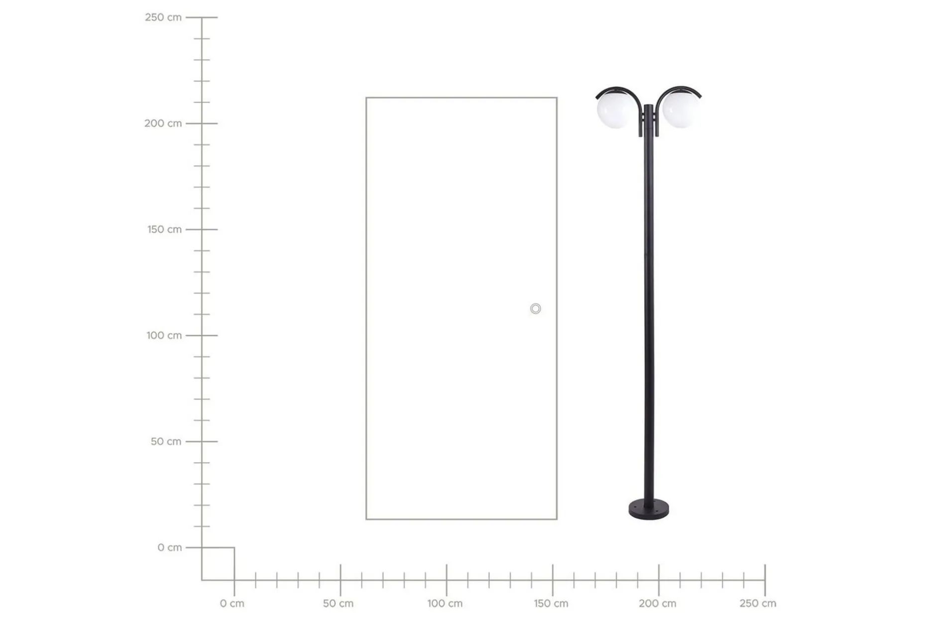 Kulsi Lyktstolpe 205 cm