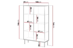 Laholm Byrå 100 cm
