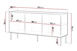 Laholm Byrå 151 cm