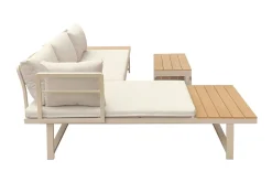 Lainelle 4-sits Soffgrupp för altan och terrass med beige dynor