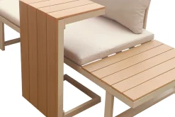Lainelle 4-sits Soffgrupp för altan och terrass med beige dynor