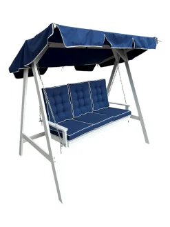 Landet Hammock Gungsoffa med tak i akacia trä inklusive dynor 195x125x159