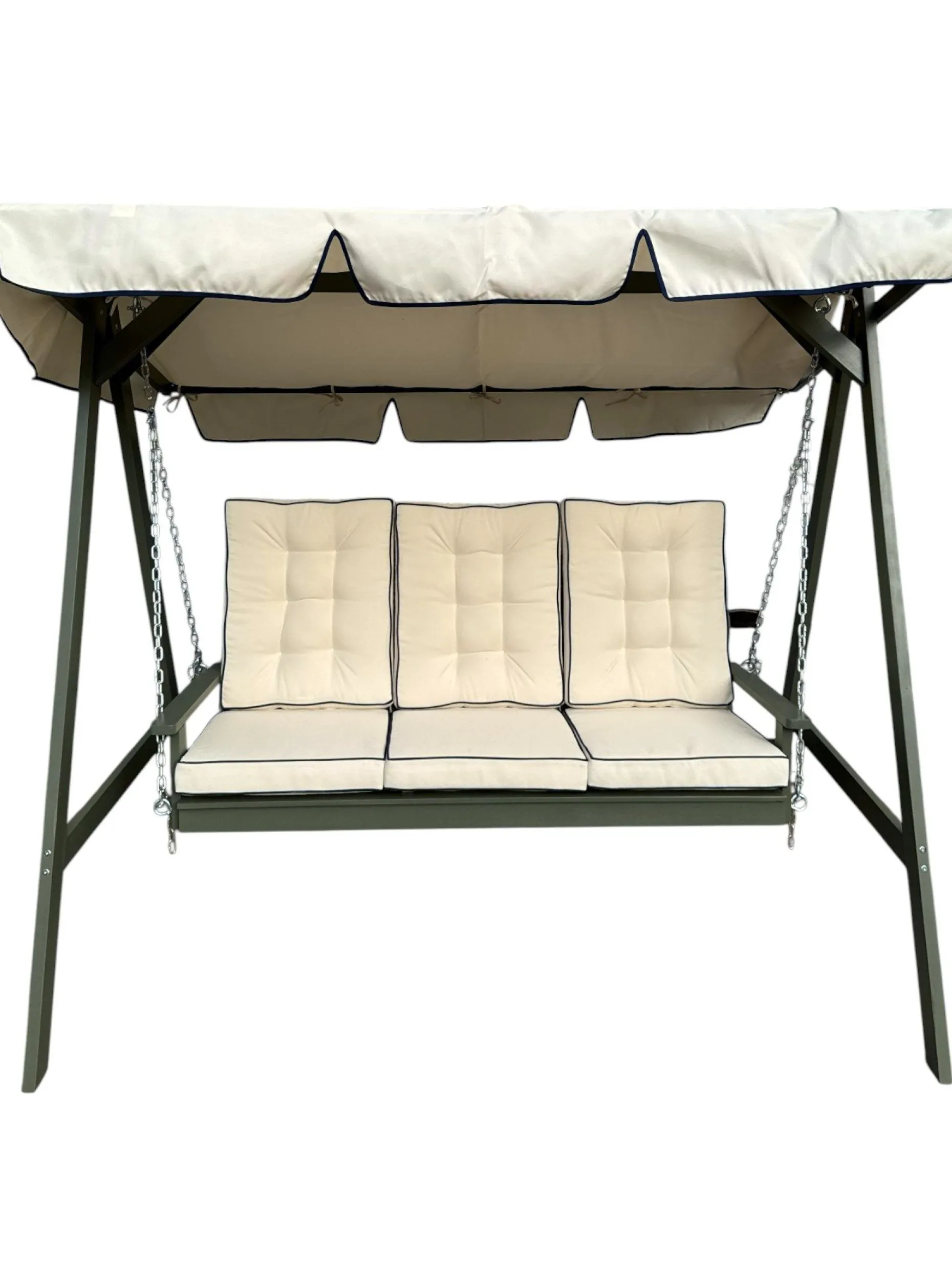 Landet Hammock Gungsoffa med tak i akacia trä inklusive dynor 195x125x159