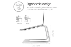 Laptopställ Desire2 Supreme Pro Aluminium Silver