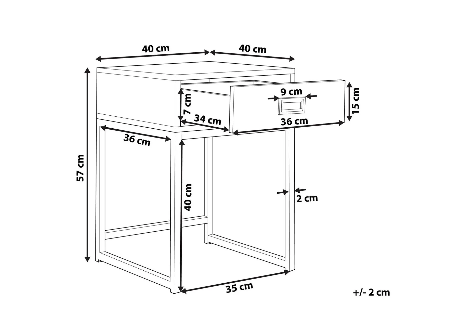 Largona Soffbord 40 cm