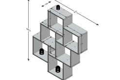 Laurio Vägghylla 81 cm