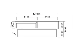 Laxus Soffbord 120 cm