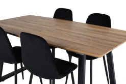 Leah Förlängningsbart Matbord med 4 st Ypas Matstol