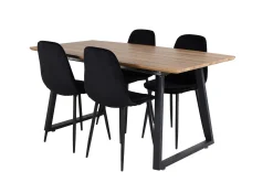Leah Förlängningsbart Matbord med 4 st Ypas Matstol