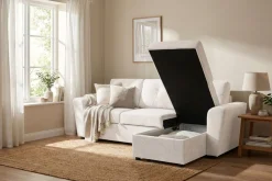 Leia 3-sits vändbar Bäddsoffa med divan och förvaring