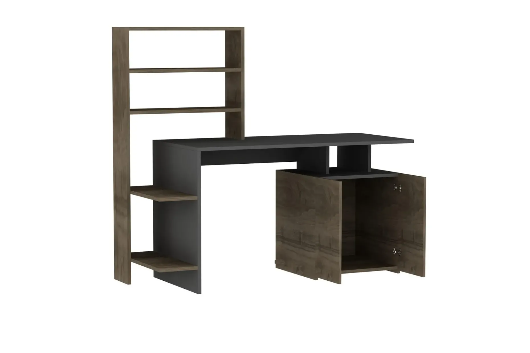 Leluard Skrivbord 146 cm med Förvaring Hyllor + Skåp