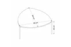Lenny Soffbord 90 cm