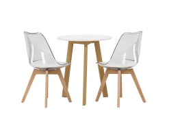Leonora Matgrupp 65 cm Rund med 2 Edvin stolar
