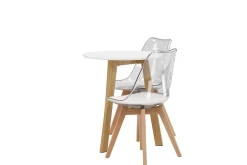 Leonora Matgrupp 65 cm Rund med 2 Edvin stolar