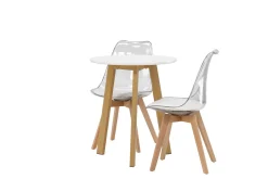Leonora Matgrupp 65 cm Rund med 2 Edvin stolar