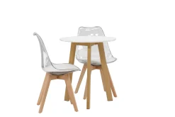 Leonora Matgrupp 65 cm Rund med 2 Edvin stolar