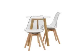 Leonora Matgrupp 65 cm Rund med 2 Edvin stolar