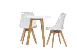Leonora Matgrupp 65 cm Rund med 2 Edvin stolar
