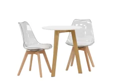 Leonora Matgrupp 65 cm Rund med 2 Edvin stolar
