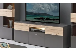 Lianne TV-bänk 150 cm 2 Dörrar Låda inkl Belysning